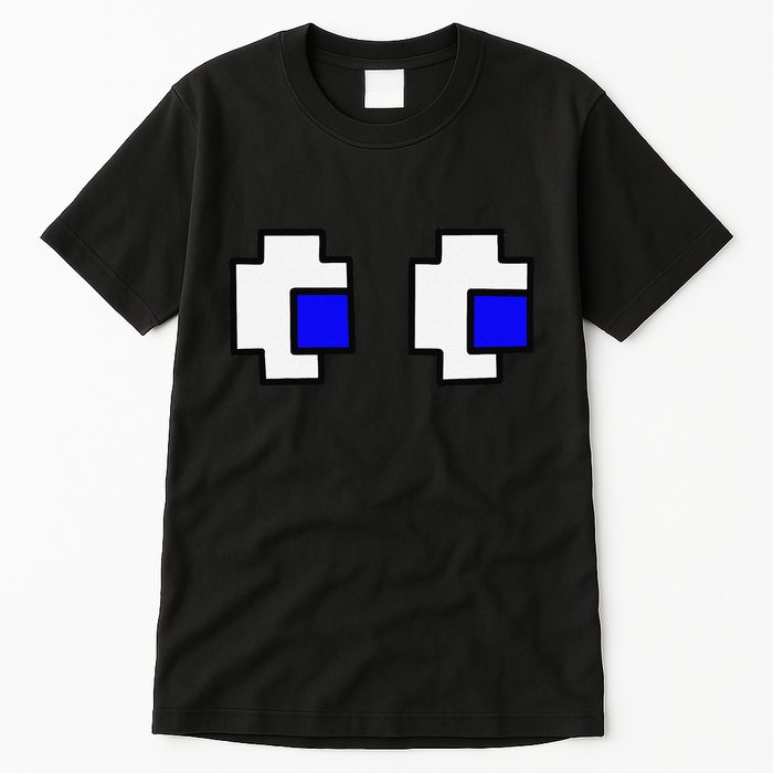 Retro Arcade Game Ghost Eyes Tall T-Shirt