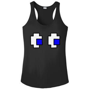 Retro Arcade Game Ghost Eyes Ladies PosiCharge Competitor Racerback Tank