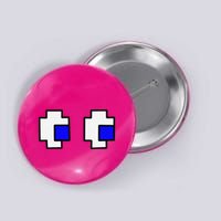 Retro Arcade Game Ghost Eyes Button