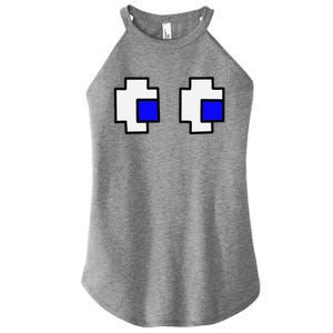 Retro Arcade Game Ghost Eyes Women's Perfect Tri Rocker Tank