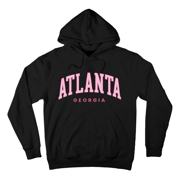 Retro Atlanta Georgia Vintage Preppy Throwback Hoodie