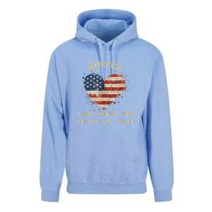 Retro America God Shed His Grace On Thee Tee 4th Of July Women 4th Of July Gift Unisex Surf Hoodie