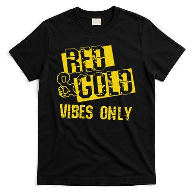 Red And Gold Game Day Group For High School Football T-Shirt