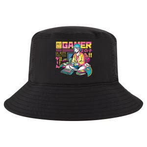 Retro Anime Gamer Girl Classic Cool Comfort Performance Bucket Hat