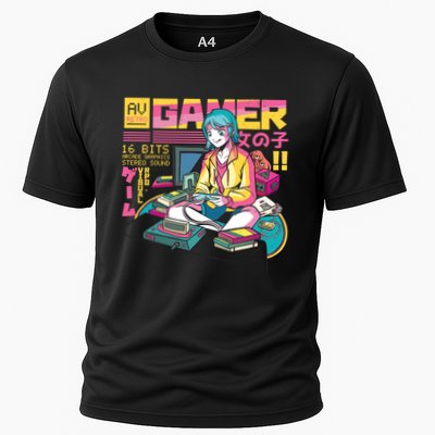 Retro Anime Gamer Girl Classic Performance Shirt