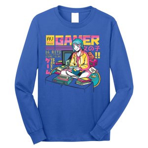 Retro Anime Gamer Girl Classic Long Sleeve Shirt