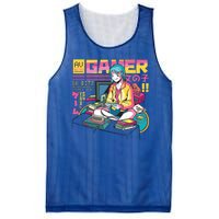 Retro Anime Gamer Girl Classic Mesh Reversible Basketball Jersey Tank