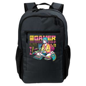 Retro Anime Gamer Girl Classic Daily Commute Backpack