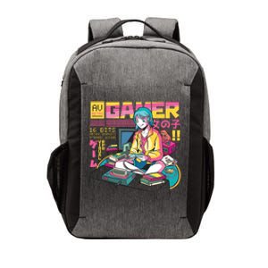 Retro Anime Gamer Girl Classic Vector Backpack