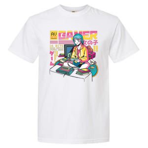 Retro Anime Gamer Girl Classic Garment-Dyed Heavyweight T-Shirt