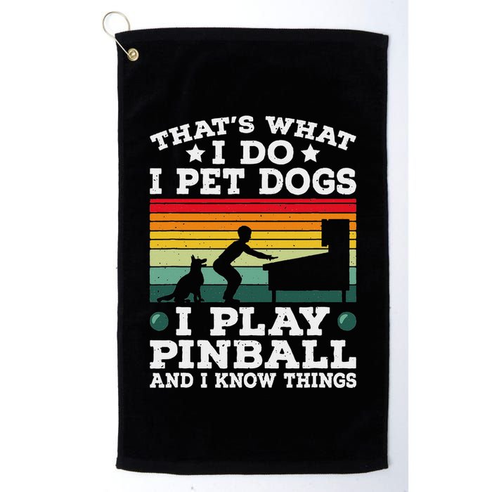 Retro Arcade Game Machine Gamer Pet Dogs Play Pinball Golf Towel