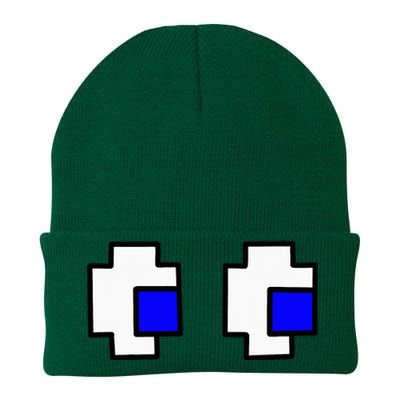 Retro Arcade Game Ghost Eyes Halloween Group Costume Knit Cap Winter Beanie