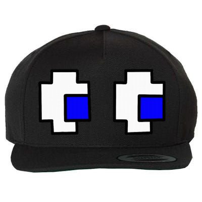 Retro Arcade Game Ghost Eyes Halloween Group Costume Wool Snapback Cap