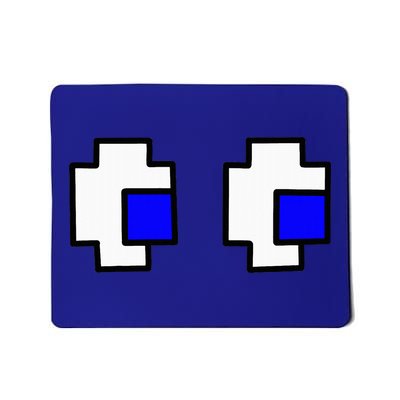 Retro Arcade Game Ghost Eyes Halloween Group Costume Mousepad