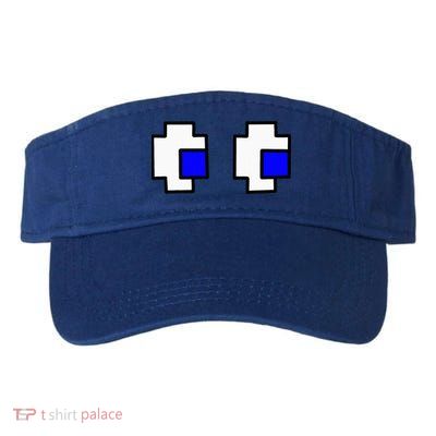 Retro Arcade Game Ghost Eyes Halloween Group Costume Valucap Bio-Washed Visor