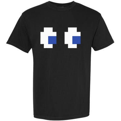 Retro Arcade Game Ghost Eyes Halloween Group Costume Garment-Dyed Heavyweight T-Shirt