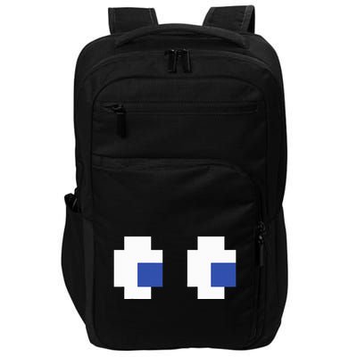 Retro Arcade Game Ghost Eyes Halloween Group Costume Impact Tech Backpack