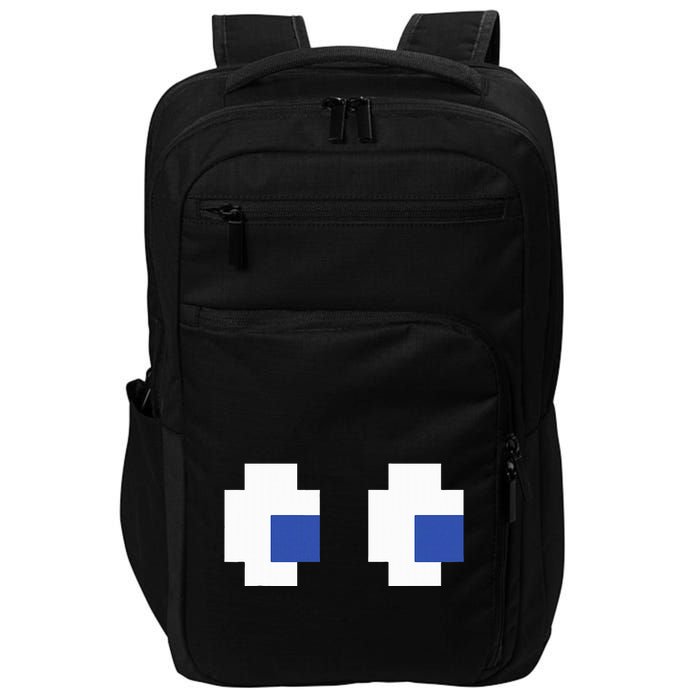 Retro Arcade Game Ghost Eyes Halloween Group Costume Impact Tech Backpack
