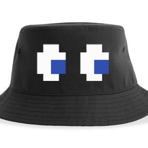 Retro Arcade Game Ghost Eyes Halloween Group Costume Sustainable Bucket Hat