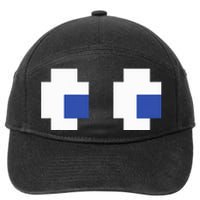 Retro Arcade Game Ghost Eyes Halloween Group Costume 7-Panel Snapback Hat