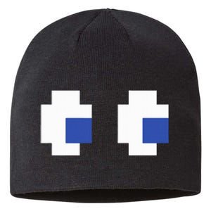 Retro Arcade Game Ghost Eyes Halloween Group Costume Sustainable Beanie