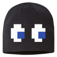 Retro Arcade Game Ghost Eyes Halloween Group Costume Sustainable Beanie