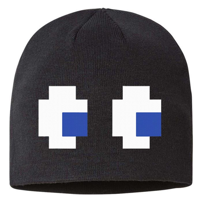 Retro Arcade Game Ghost Eyes Halloween Group Costume Sustainable Beanie