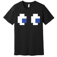 Retro Arcade Game Ghost Eyes Halloween Group Costume Premium T-Shirt