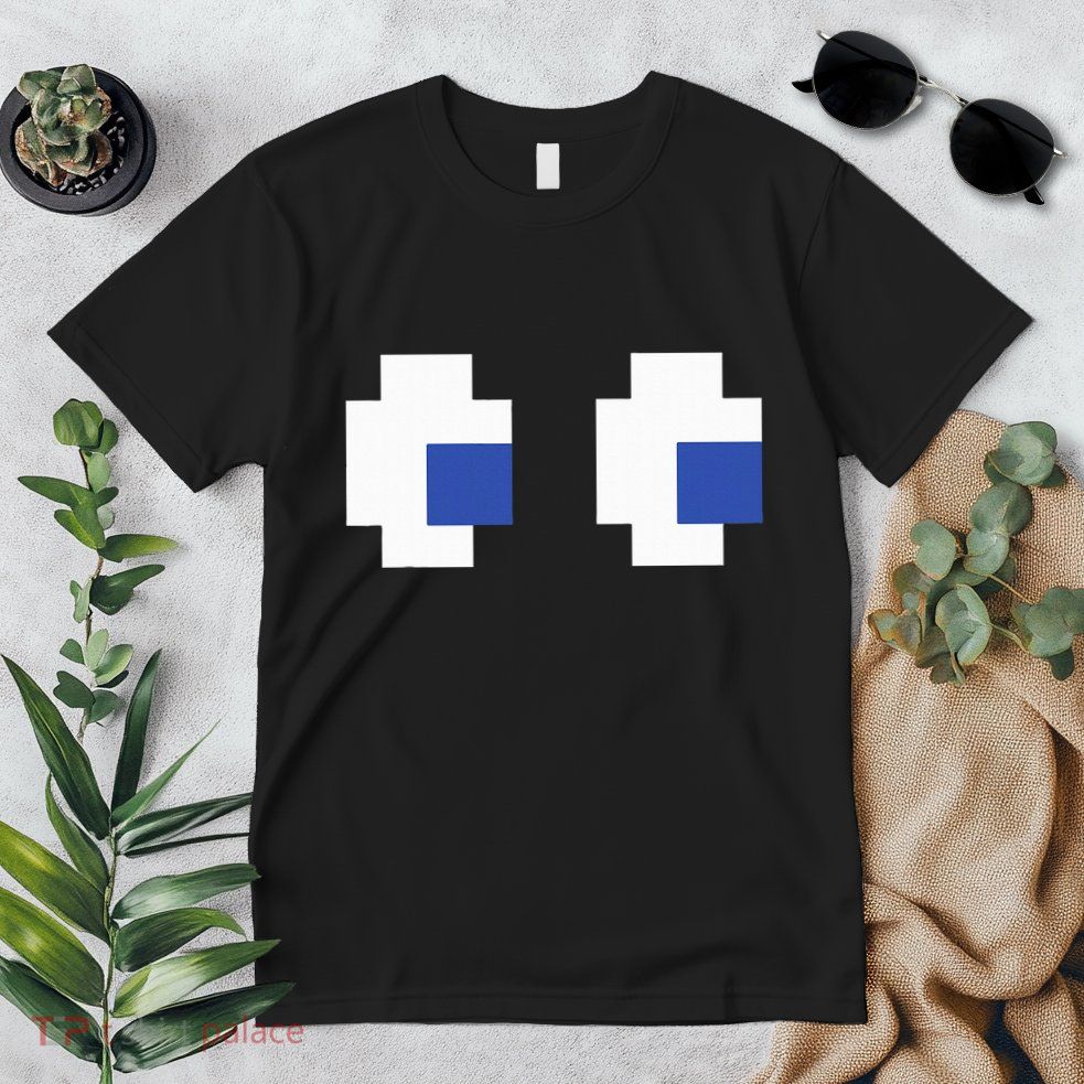 Retro Arcade Game Ghost Eyes Halloween Group Costume Premium T-Shirt