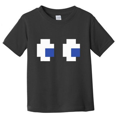 Retro Arcade Game Ghost Eyes Halloween Group Costume Toddler T-Shirt