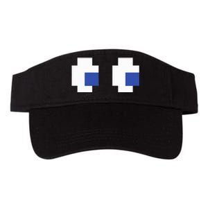 Retro Arcade Game Ghost Eyes Halloween Group Costume Valucap Bio-Washed Visor