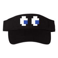 Retro Arcade Game Ghost Eyes Halloween Group Costume Valucap Bio-Washed Visor