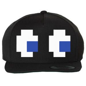 Retro Arcade Game Ghost Eyes Halloween Group Costume Wool Snapback Cap