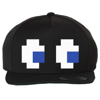 Retro Arcade Game Ghost Eyes Halloween Group Costume Wool Snapback Cap