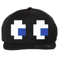 Retro Arcade Game Ghost Eyes Halloween Group Costume Wool Snapback Cap