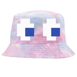 Retro Arcade Game Ghost Eyes Halloween Group Costume Tie-Dyed Bucket Hat