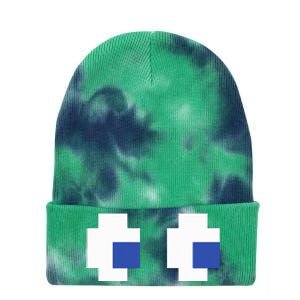 Retro Arcade Game Ghost Eyes Halloween Group Costume Tie Dye 12in Knit Beanie