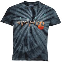 Retro Acoustic Guitar Heartbeat Guitarist Country Music Rock Kids Tie-Dye T-Shirt