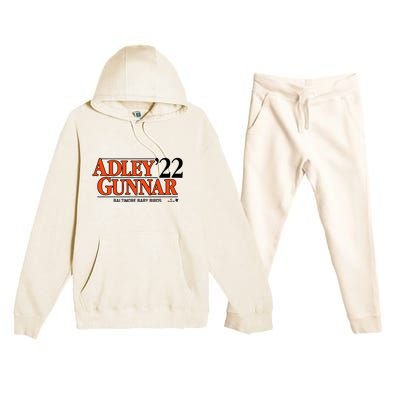 Rutschman&Henderson Adley Gunnar 22 Baltimore Baseball Premium Hooded Sweatsuit Set