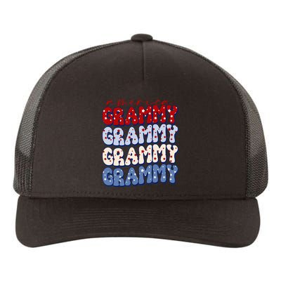 Retro American Grammy American Flag Cute 4th Of July Yupoong Adult 5-Panel Trucker Hat