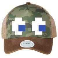 Retro Arcade Game Ghost Eyes Halloween Group Costume Legacy Tie Dye Trucker Hat