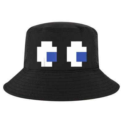 Retro Arcade Game Ghost Eyes Halloween Group Costume Cool Comfort Performance Bucket Hat