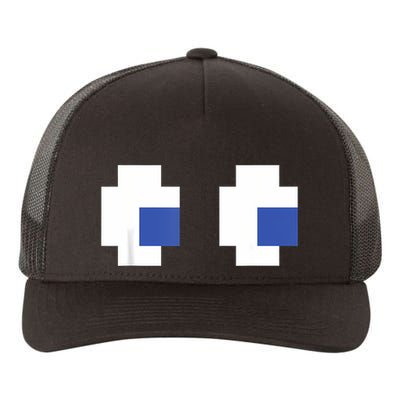 Retro Arcade Game Ghost Eyes Halloween Group Costume Yupoong Adult 5-Panel Trucker Hat
