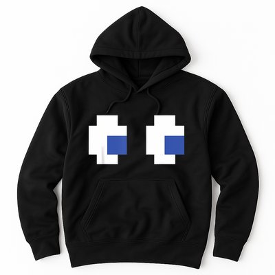 Retro Arcade Game Ghost Eyes Halloween Group Costume Hoodie