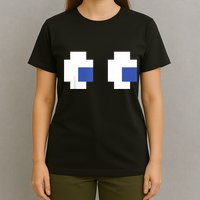 Retro Arcade Game Ghost Eyes Halloween Group Costume T-Shirt