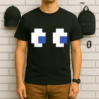 Retro Arcade Game Ghost Eyes Halloween Group Costume T-Shirt