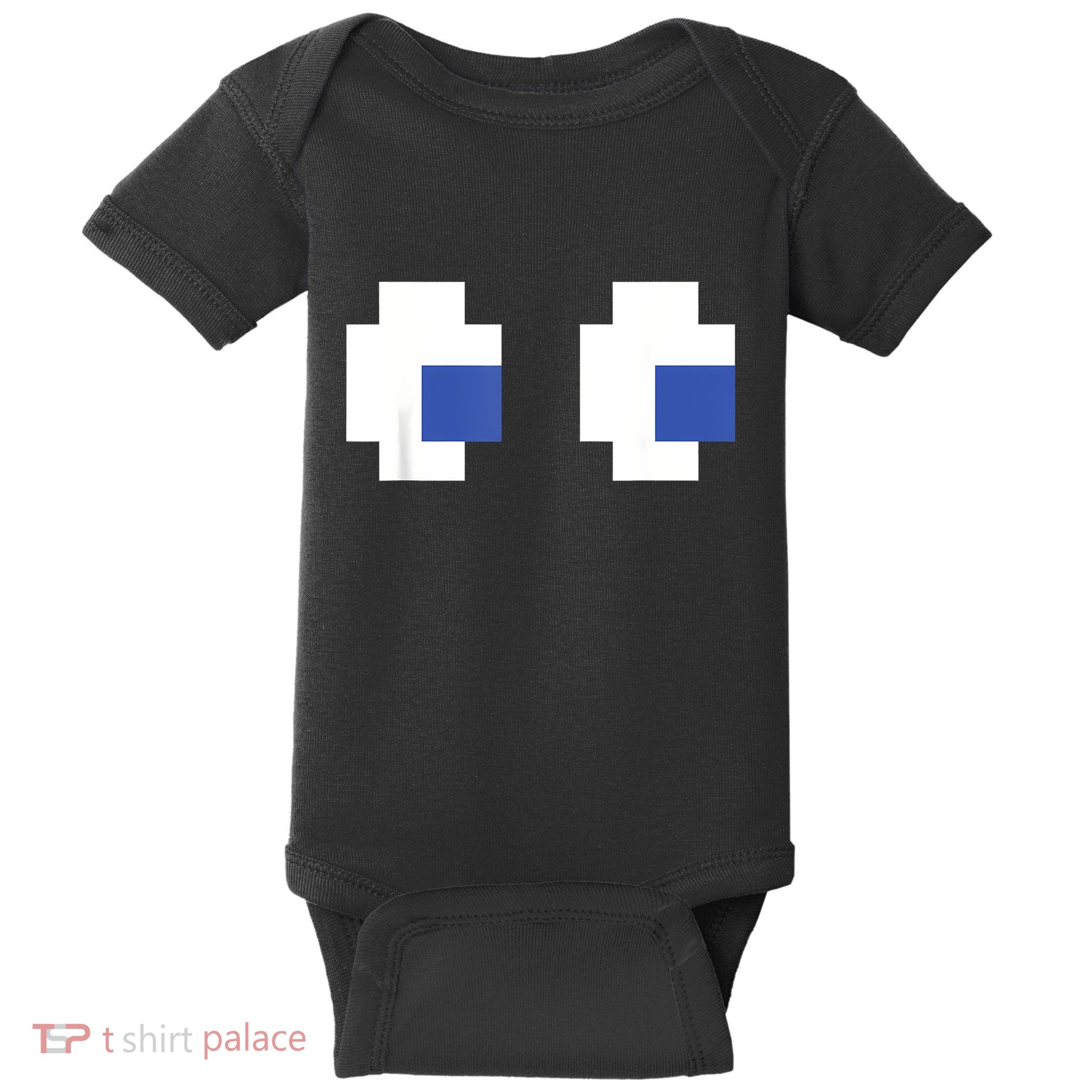 Retro Arcade Game Ghost Eyes Halloween Group Costume Baby Bodysuit