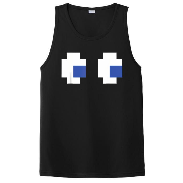 Retro Arcade Game Ghost Eyes Halloween Group Costume PosiCharge Competitor Tank