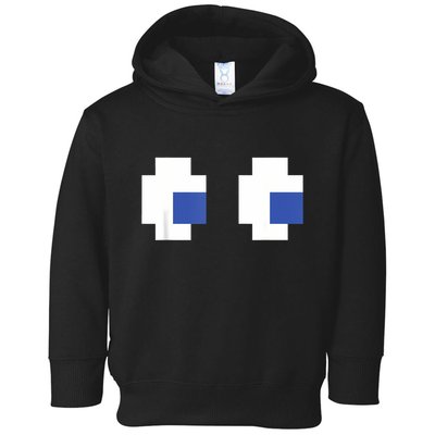 Retro Arcade Game Ghost Eyes Halloween Group Costume Toddler Hoodie