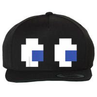 Retro Arcade Game Ghost Eyes Halloween Group Costume Wool Snapback Cap